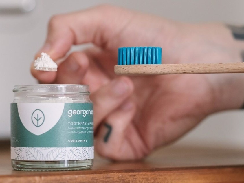 Minerální zubní prášek - Máta - Georganics